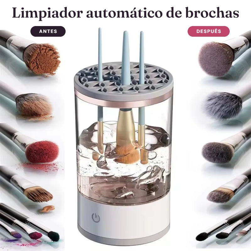 Limpiador eléctrico de brochas · Limpias y secas en segundos